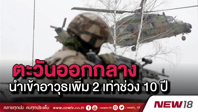 ตะวันออกกลาง นำเข้าอาวุธเพิ่ม 2 เท่าช่วง 10 ปี 