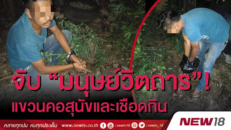 จับ "มนุษย์วิตถาร"! แขวนคอสุนัขและเชือดกิน