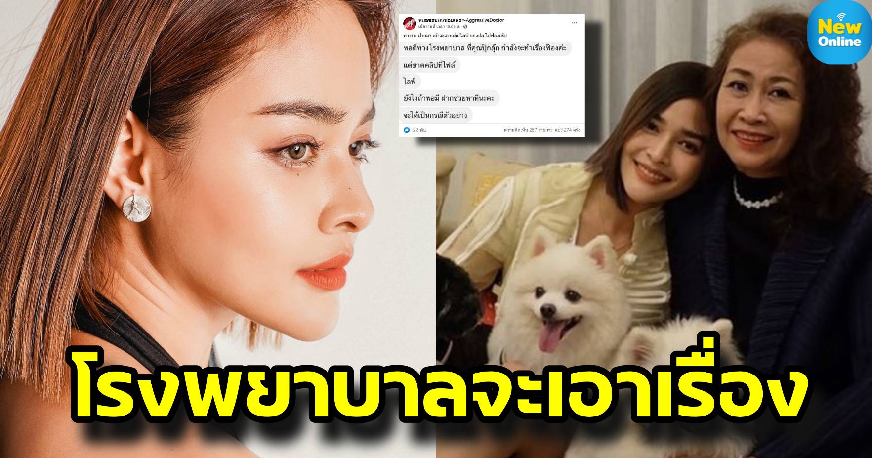 โรงพยาบาลโร่หาคลิปไลฟ์ "ปุ๊กลุก" เตรียมฟ้องเป็นกรณีตัวอย่าง 