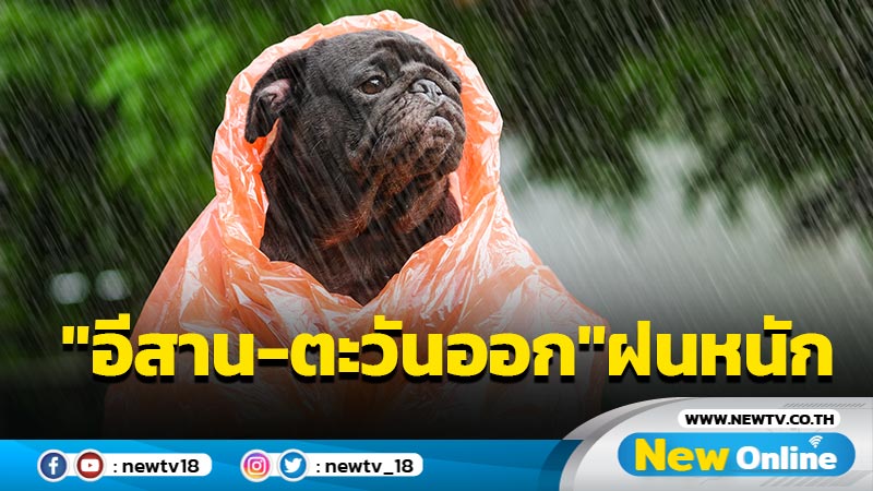  "อีสาน-ตะวันออก"ฝนตกหนัก