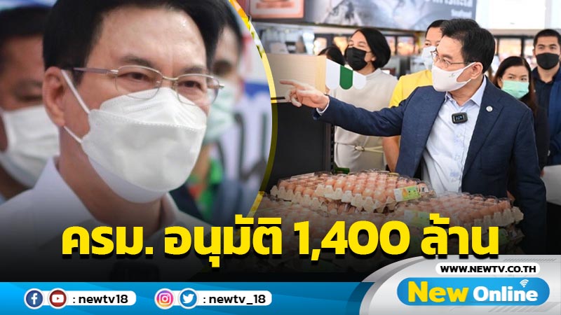 ครม. อนุมัติ 1,400 ล้าน จัดพาณิชย์ลดราคาช่วย ปชช.