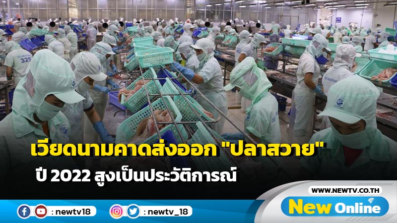 เวียดนามคาดส่งออก "ปลาสวาย" ปี 2022 สูงเป็นประวัติการณ์