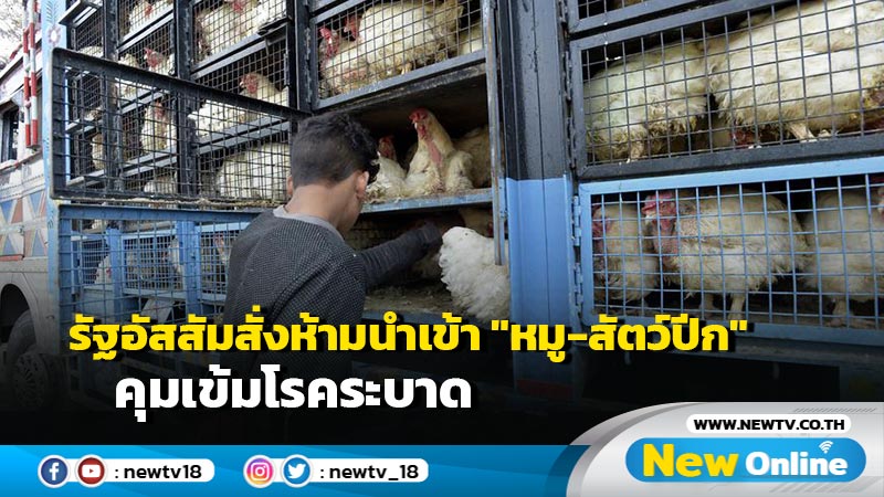 รัฐอัสสัมสั่งห้ามนำเข้า "หมู-สัตว์ปีก" คุมเข้มโรคระบาด