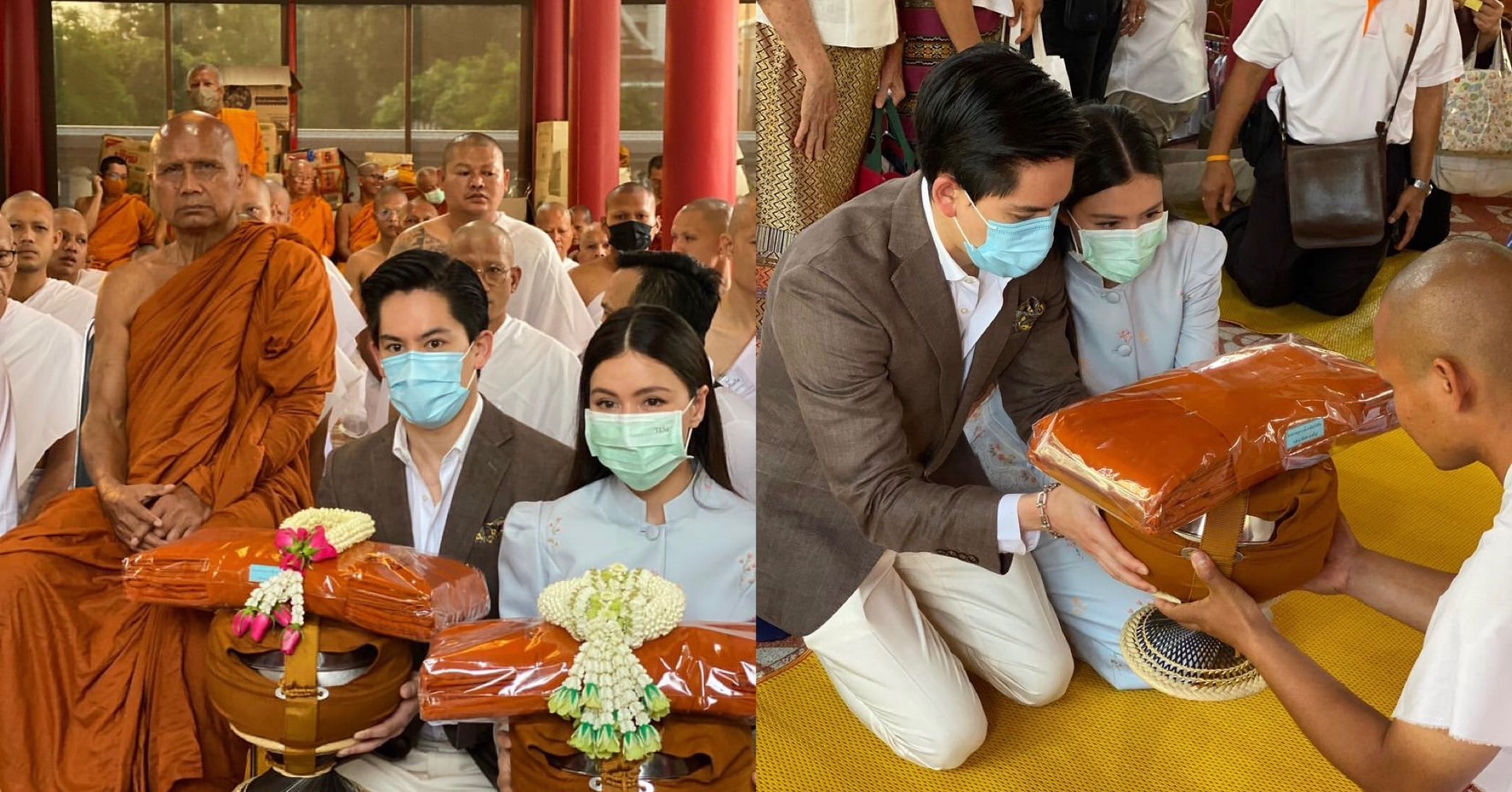 คู่บุญ “ศรีริต้า-กรณ์” ร่วมเป็นเจ้าภาพบวชพระใหม่ 15 รูป ในภาคฤดูร้อน