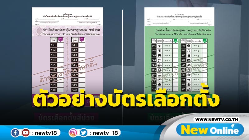 รู้จักบัตรเลือกตั้ง 2 ใบ ก่อนใช้สิทธิ  14 พ.ค.66