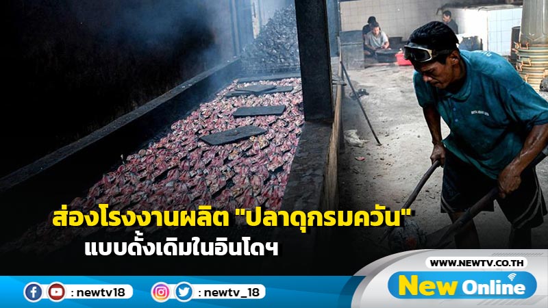 ส่องโรงงานผลิต "ปลาดุกรมควัน" แบบดั้งเดิมในอินโดฯ