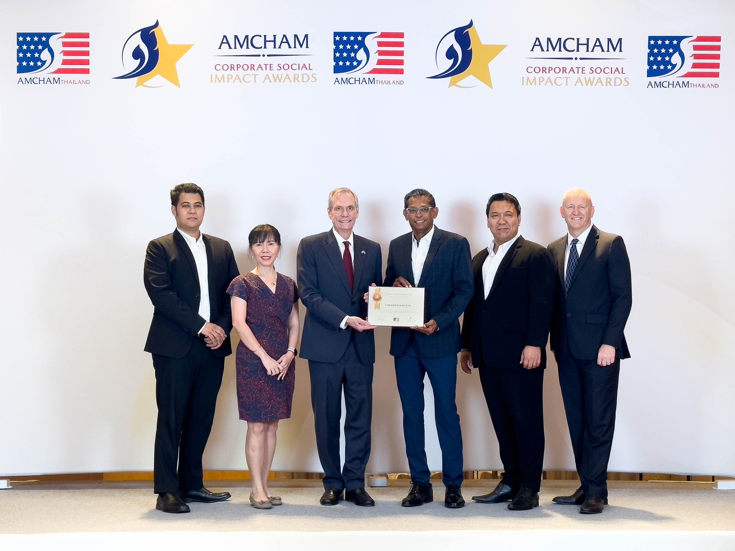 Griffith Foods SEA รับรางวัล AMCHAM Corporate Social Impact Recognition 2024  ในฐานะองค์กรยั่งยืนที่สร้างผลกระทบเชิงบวกต่อชุมชนและสิ่งแวดล้อม